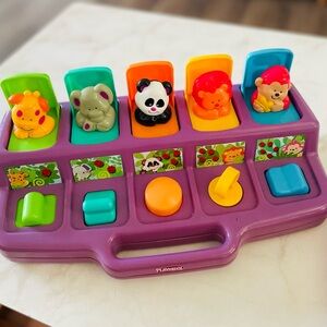 Playskool 1995 Vintage Baby Pop-up Jungle Toy